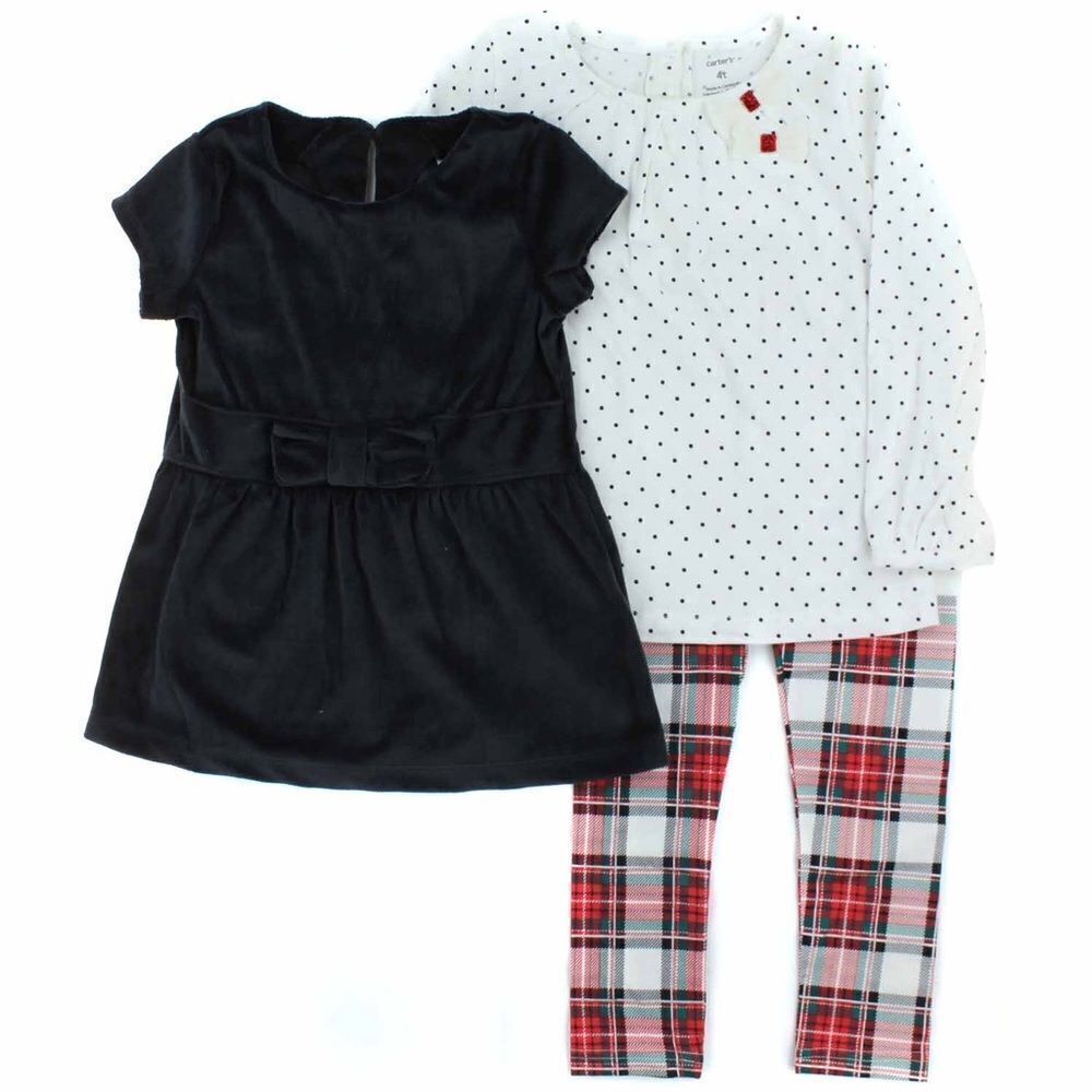 ✨ Carters Toddler Girls 3-Piece Playwear Outfit Set✨